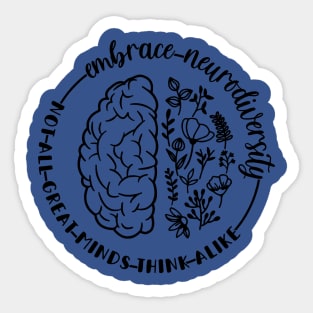 Embrace Neurodiversity 3 Sticker